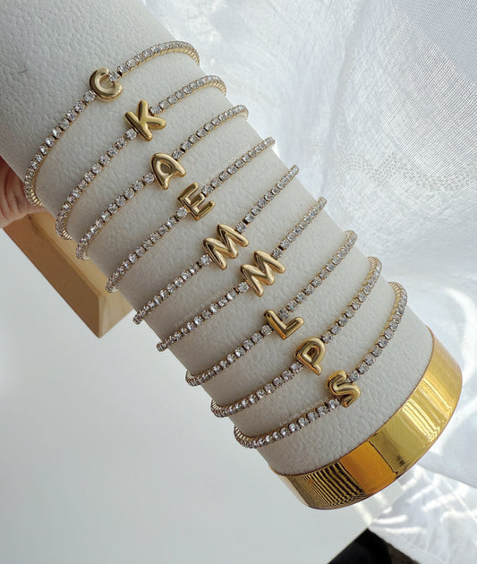 DIAMOND LETTER BRACELET
