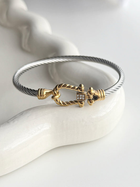 GRECIA 2 TONES BANGLE