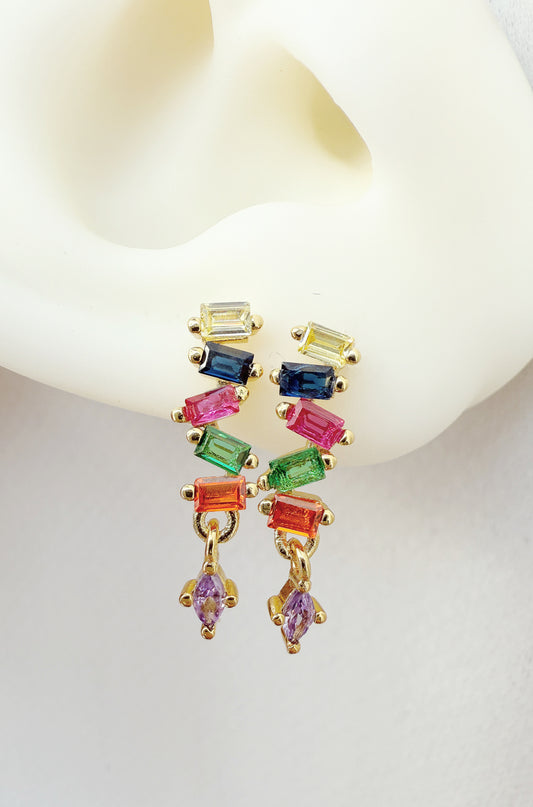 RAINBOW DROP EARRINGS