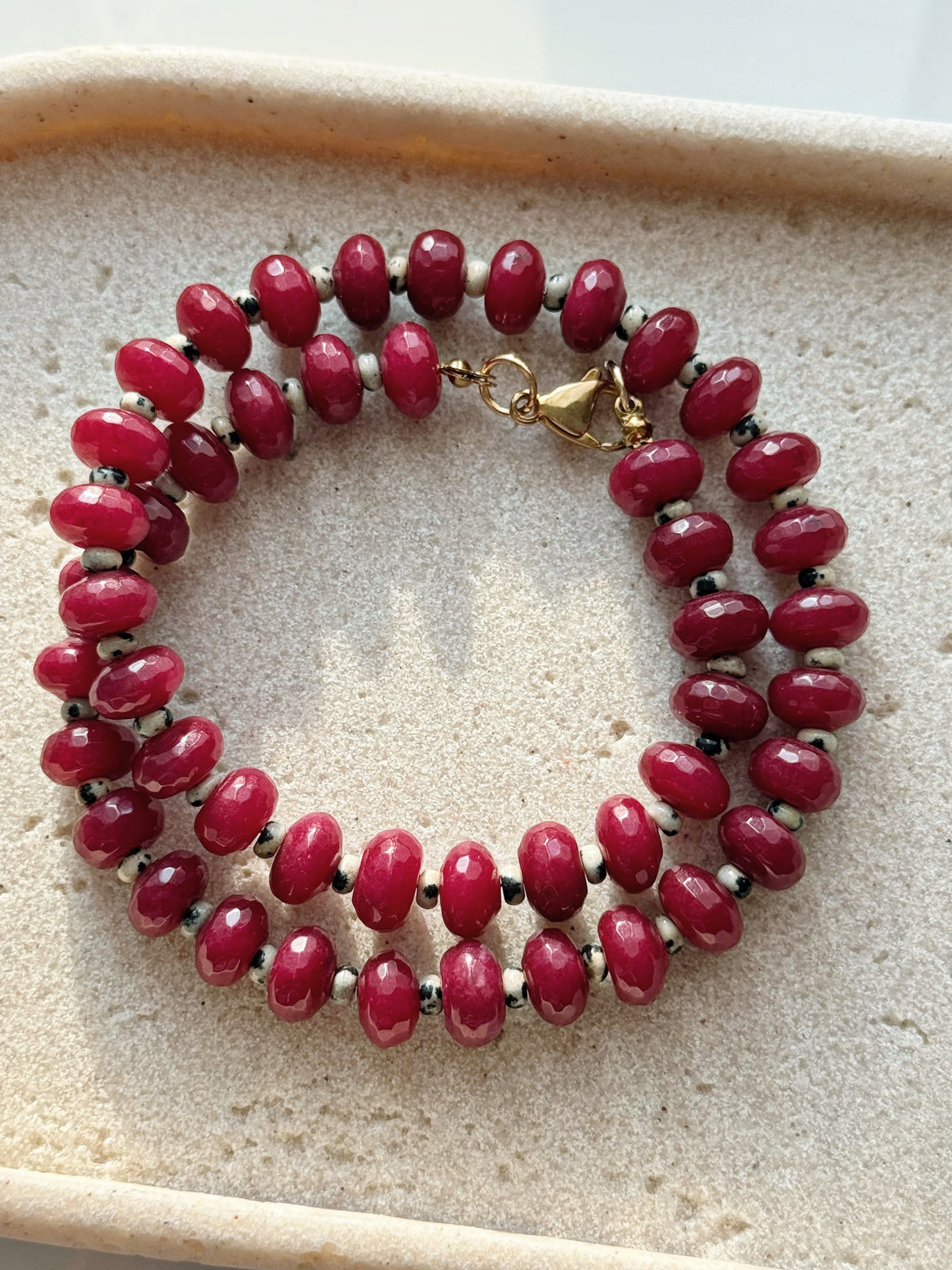 RUBY DALMATA NECKLACE