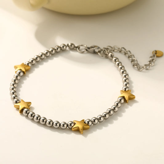 2 TONES STAR BRACELET