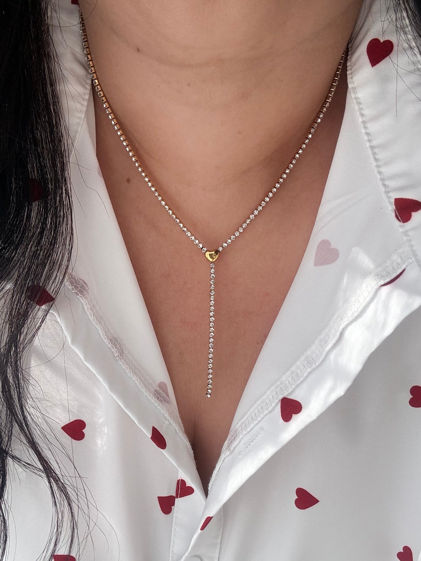 TENNIS HEART NECKLACE