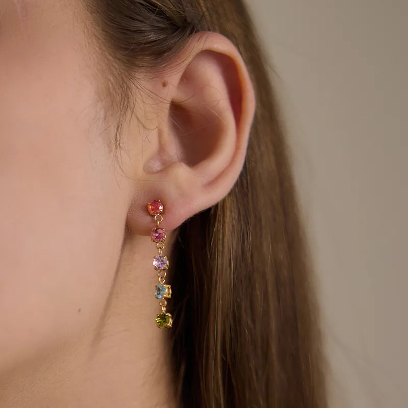 COLORFUL TENNIS EARRINGS
