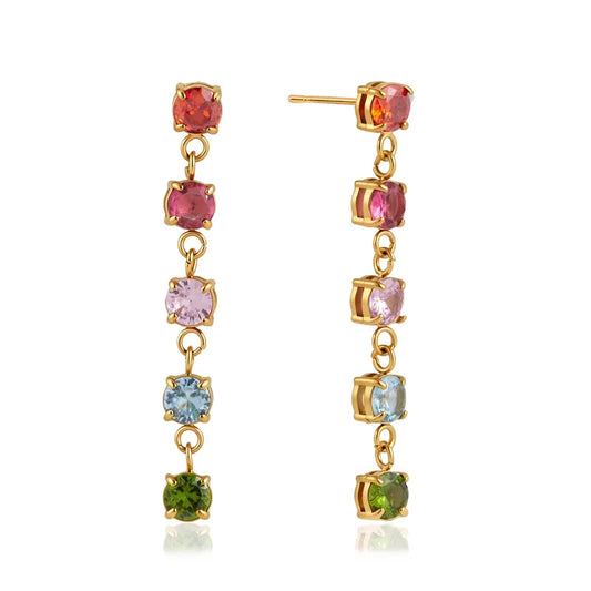 COLORFUL TENNIS EARRINGS