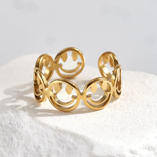HAPPY FACE RING