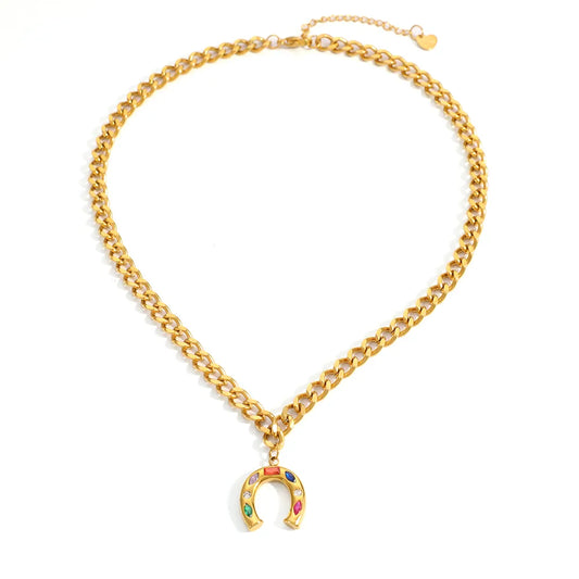 HERRADURA MULTICOLOR NECKLACE