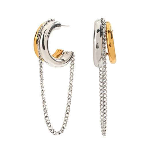 2 TONES EARRINGS