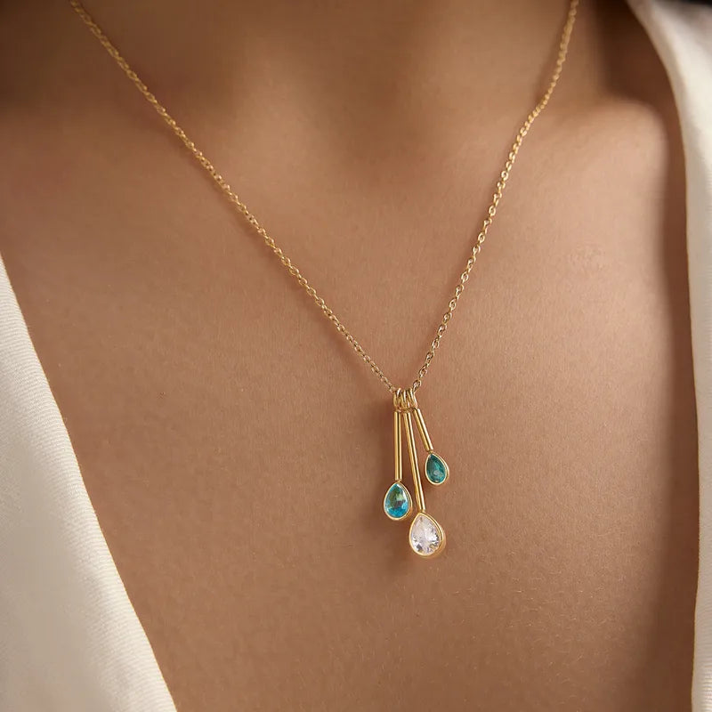BLUE DROPS NECKLACE