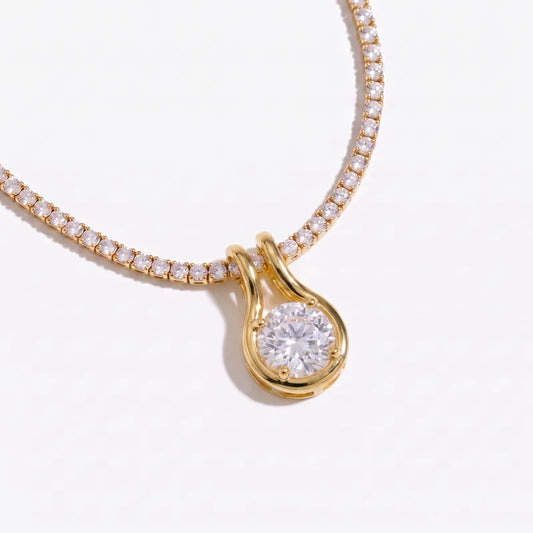 TENNIS FULL DIAMONDS NECKLACE