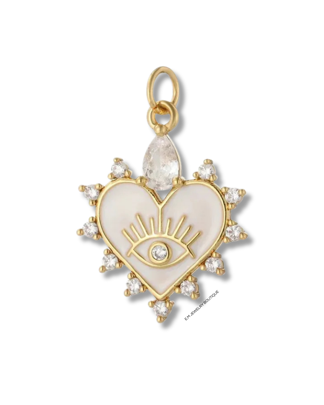 WHITE EYE PENDANT