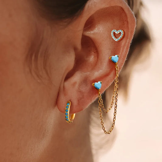 TURQUOISE EARRINGS SET