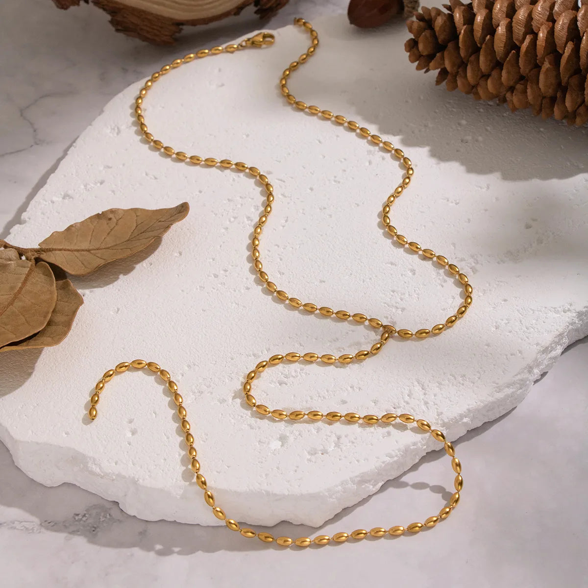 OVAL TASSEL NECKLACE