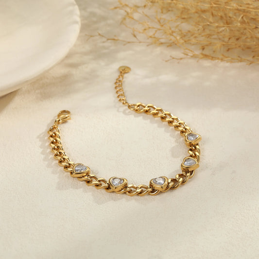 CHAIN HEART BRACELET