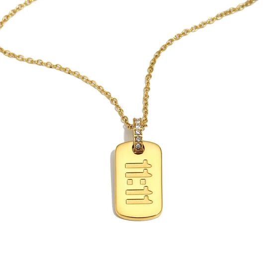 ZIRCONIA 11:11 NECKLACE