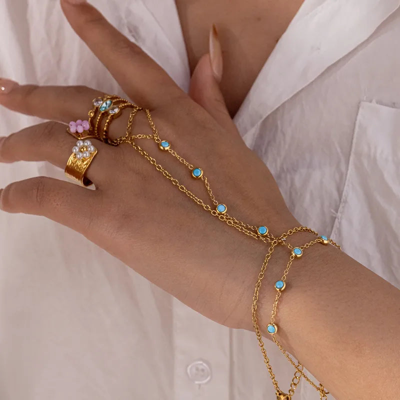 HANDCHAIN TURQUESA
