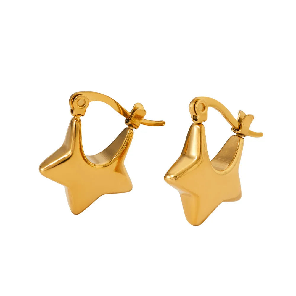 SMALL STAR HOOPS