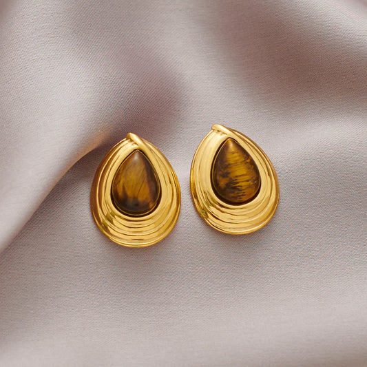 COFFE GOLD STUDS