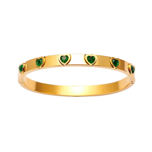 GREEN HEART BANGLE