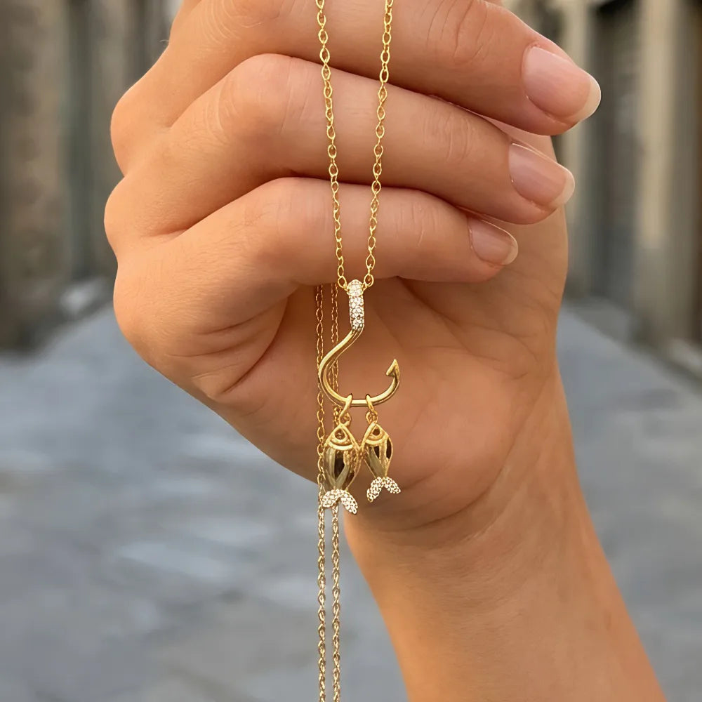 2 FISH NECKLACE