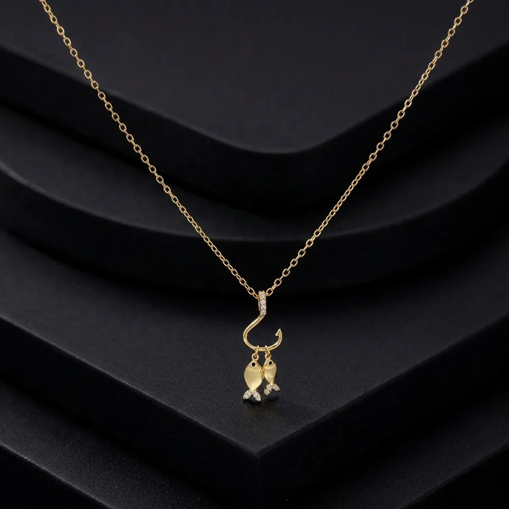 2 FISH NECKLACE