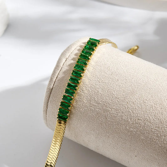 RECTANGLE TENNIS BRACELET