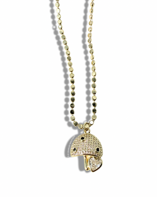 MUSHROOM HEART NECKLACE