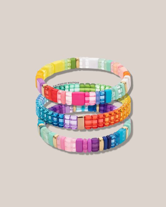 MULTICOLOR ACRYLIC BRACELET
