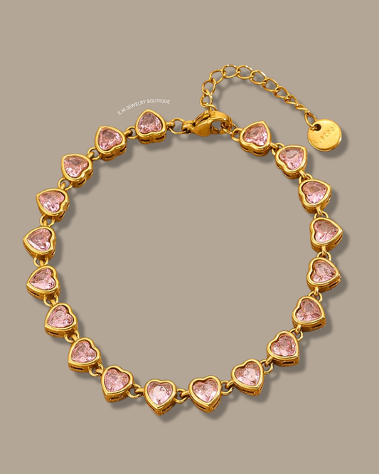 PINK TENNIS BRACELET