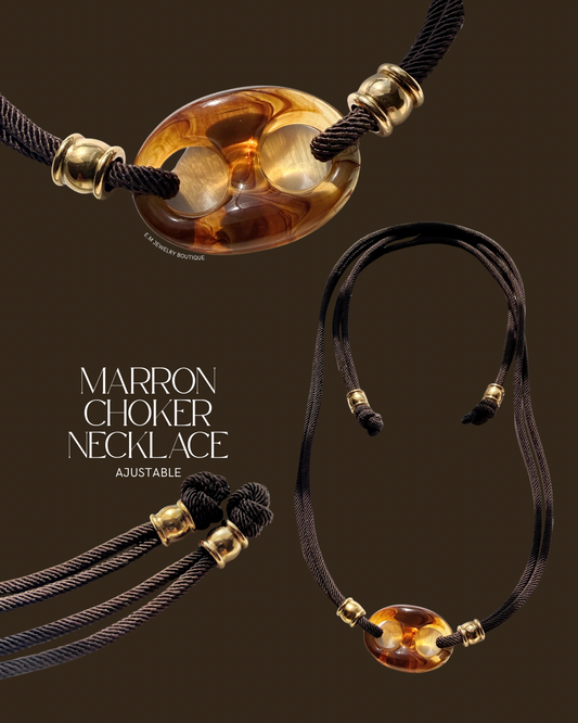 MARRÓN CHOKER NECKLACE