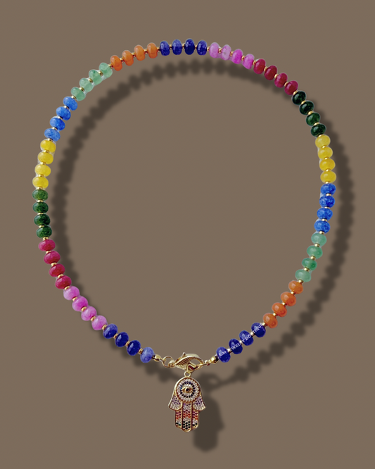 HAND COLORFULL NECKLACE