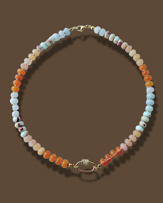 ORANGE TURQUOISE NECKLACE