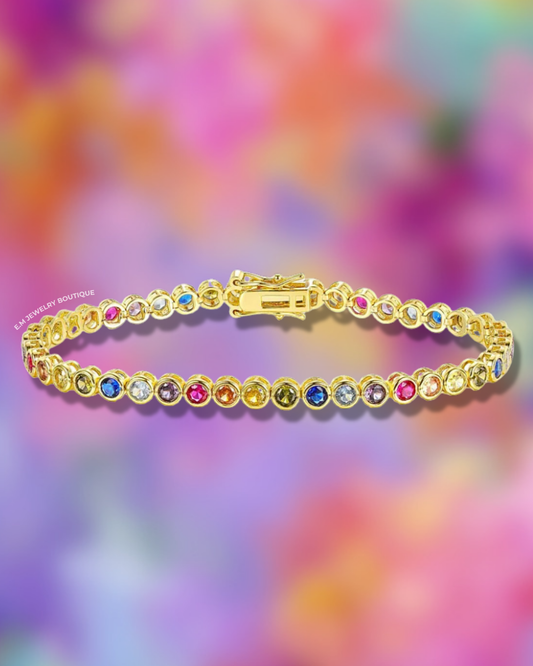 COLORFULL TENNIS BRACELET