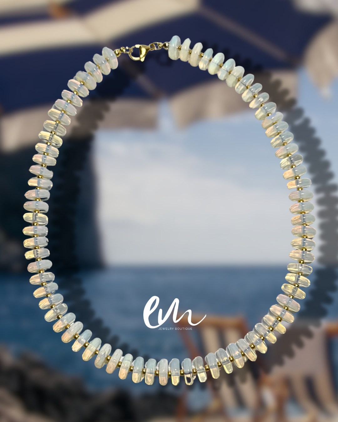 OPAL SKELETON NECKLACE