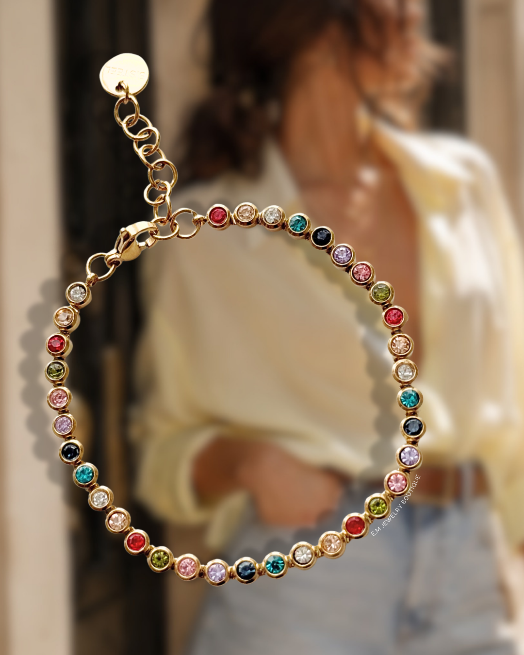 ROUND TENNIS COLORFULL BRACELET