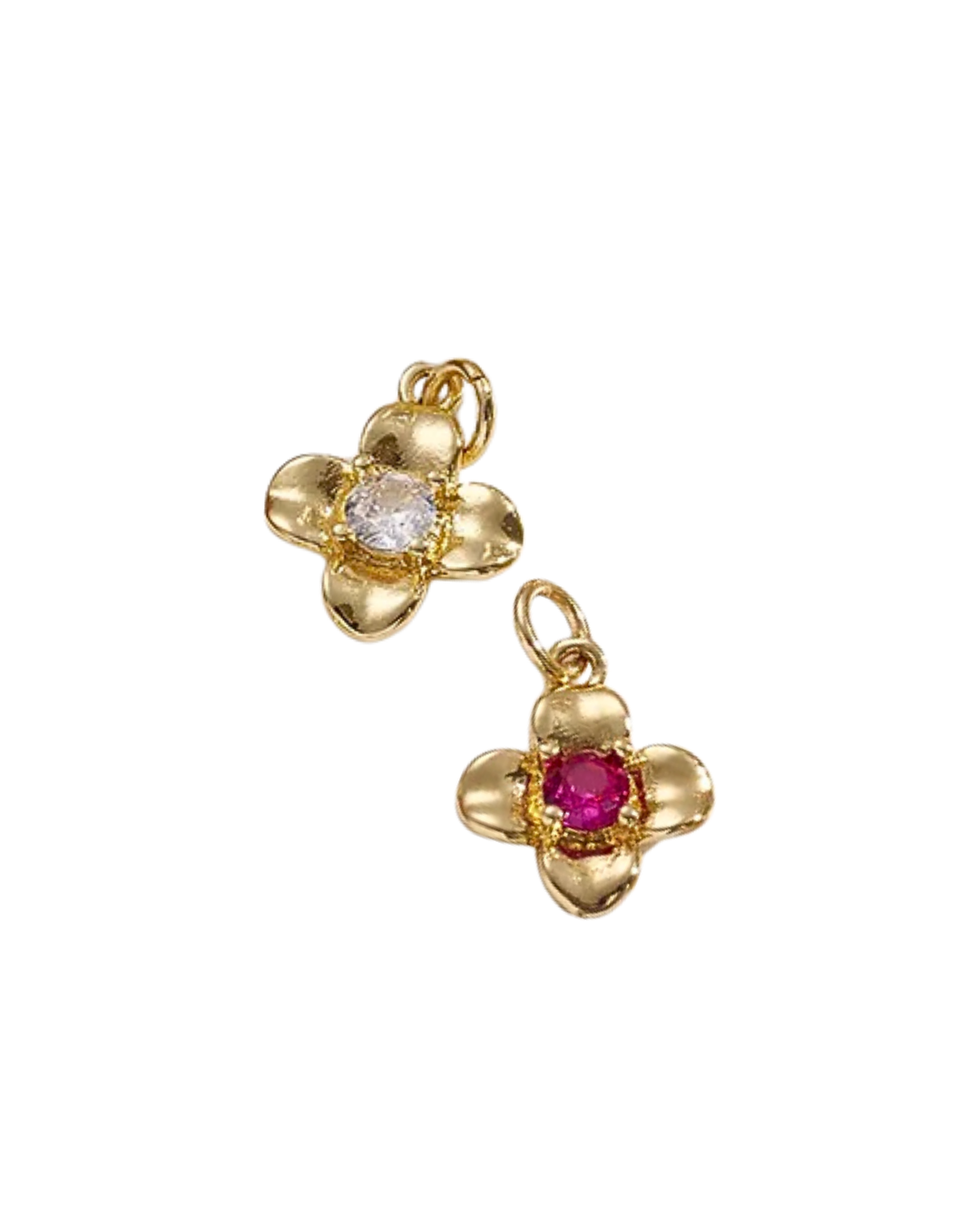FLOR ZIRCON CHARM