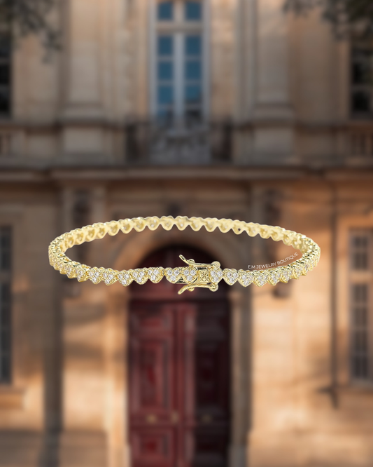 HEART TENNIS BANGLE