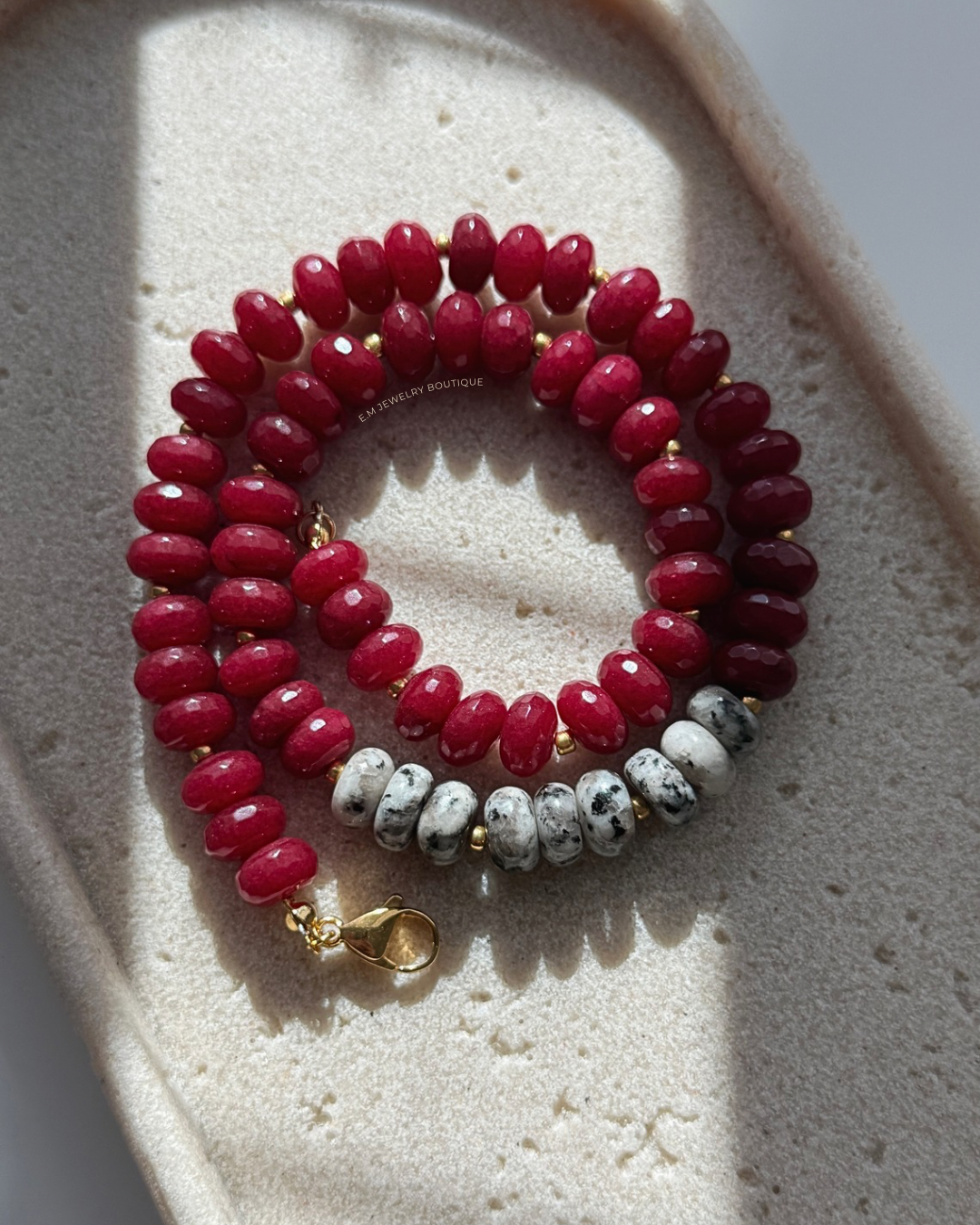 BURGUNDY MÁRMOL NECKLACE