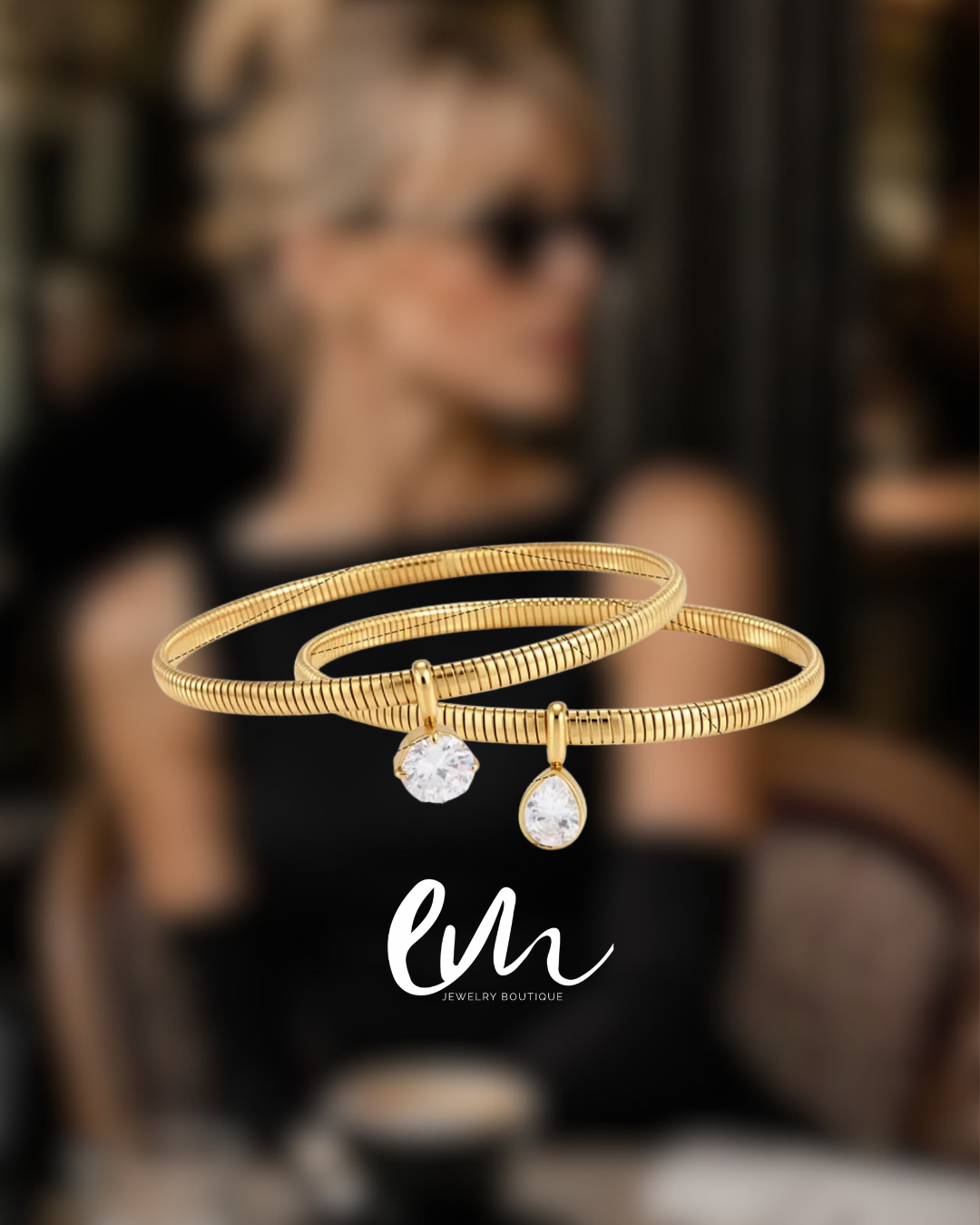 CHIC ZIRCONIA BANGLE