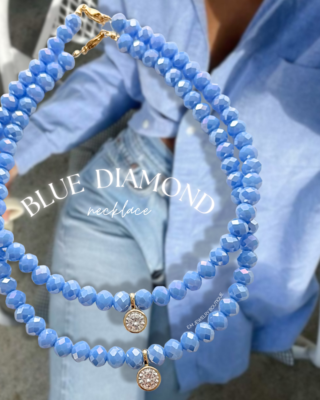 BLUE DIAMOND NECKLACE