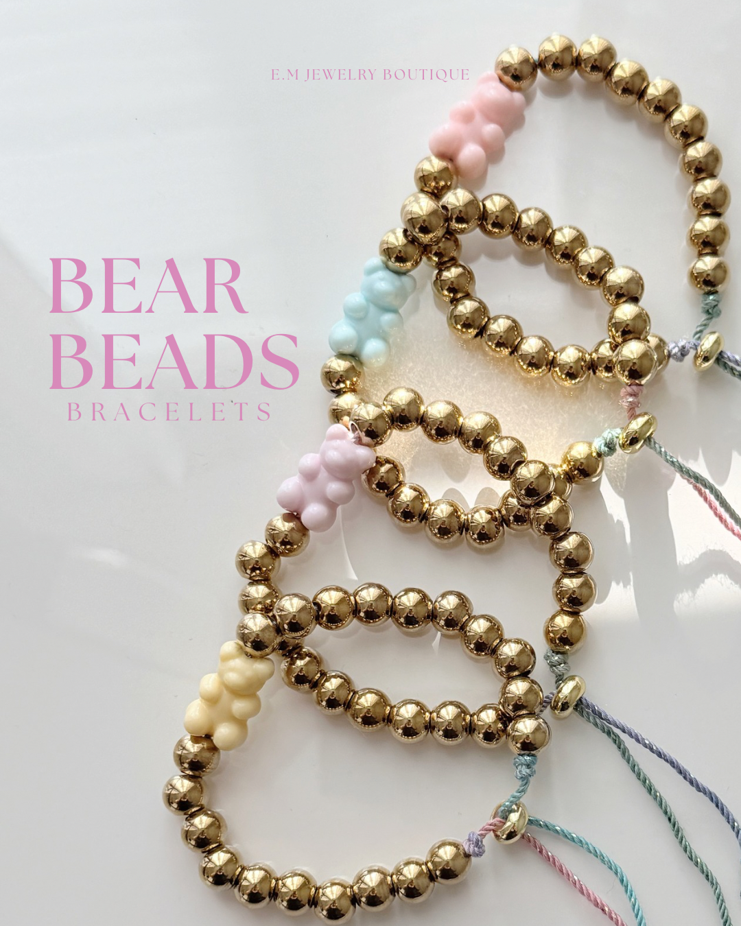 BEAR BEADS BRACELETS-MEDIUM